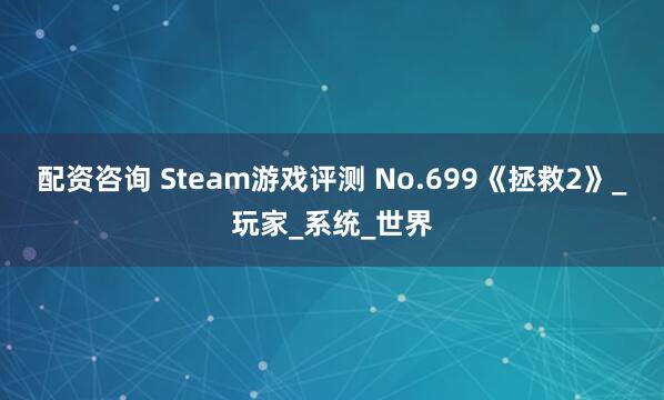 配资咨询 Steam游戏评测 No.699《拯救2》_玩家_系统_世界